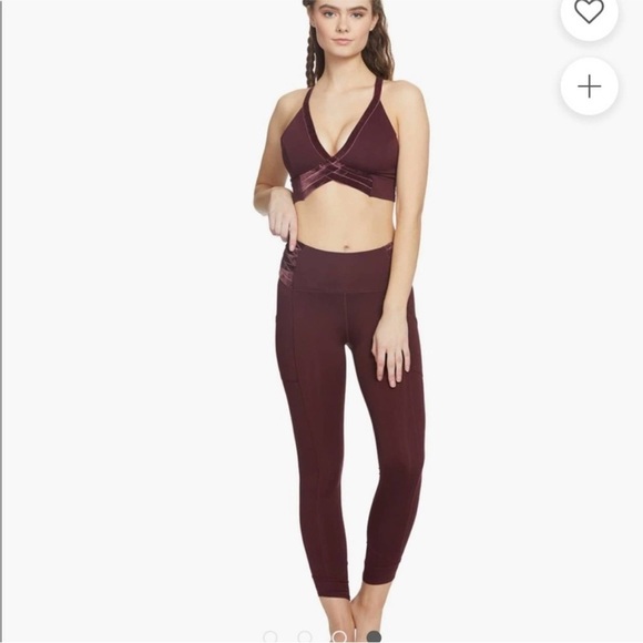 Free People movement wonderstruck leggings maroon wine medium - Picture 2 of 9